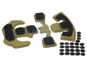 FMA Set of Foam Pads for EXFIL Helmets - Coyote/Black FMA Set CUSCINETTI INTERNI of Foam Pads for EXFIL Helmets - Coyote/Black