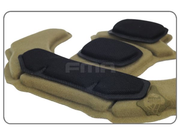 FMA Set CUSCINETTI INTERNI of Foam Pads for EXFIL Helmets - Coyote/Black