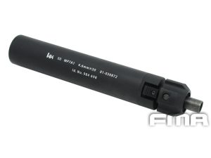 FMA silenziatore in alluminio per MP7 Silencer 38x220mm with Flash Hider, 12+mm (CW) - nero Black