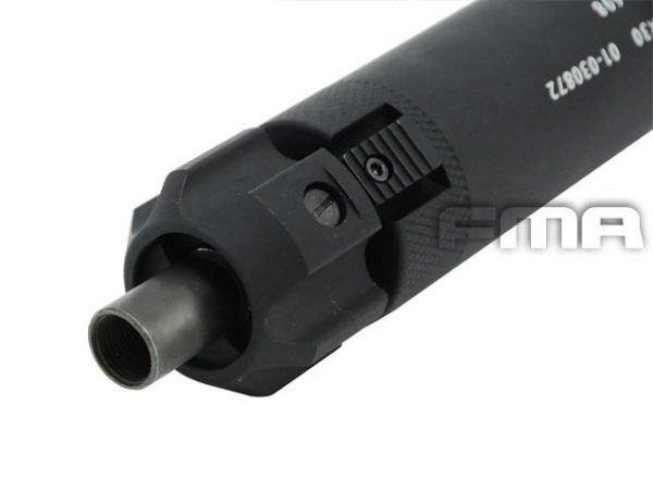 FMA silenziatore in alluminio per MP7 Silencer 38x220mm with Flash Hider, 12+mm (CW) - nero Black