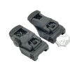 FMA coppia tacche di mira in polimero 71L Folding Polymer Sights - nere Black