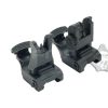 FMA coppia tacche di mira in polimero 71L Folding Polymer Sights - nere Black