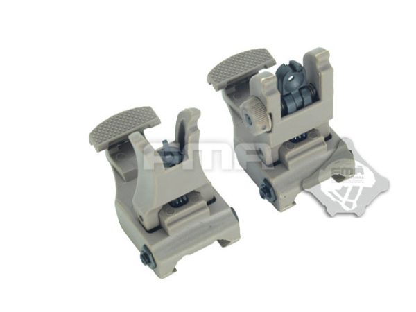 FMA coppia tacche di mira in polimero 71L Folding Polymer Sights - Tan