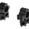 Aim-O Tri-Side Rail 25.4mm / 30mm Mount Rings Black