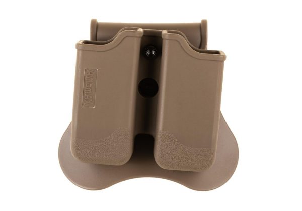 amomax-double-mag-pouch-fur-p226-m9-cz-p-09-dark-earth-1 Amomax Double Mag Pouch für P226 / M9 / CZ P-09 Dark Earth