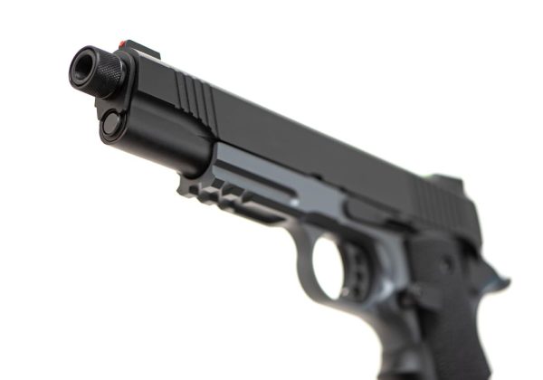 Army Armament M1911 Extended Full Metal GBB Grey