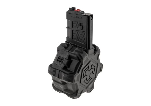 AW Custom Drum Mag AR15 Series GBB 350rds Black