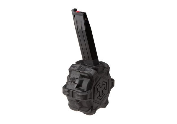 AW Custom Drum Mag HX-Series GBB 350rds Black
