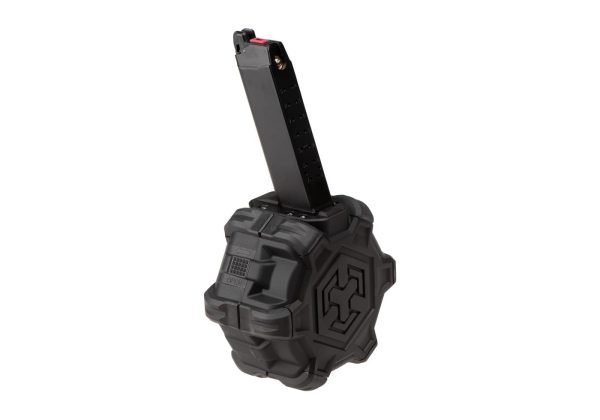 AW Custom Drum Mag VX-Series GBB 350rds Black
