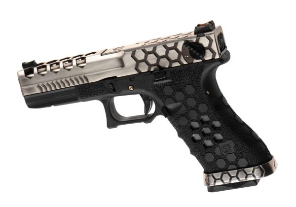 AW Custom VX0200 Hex Cut Full Metal GBB Silver