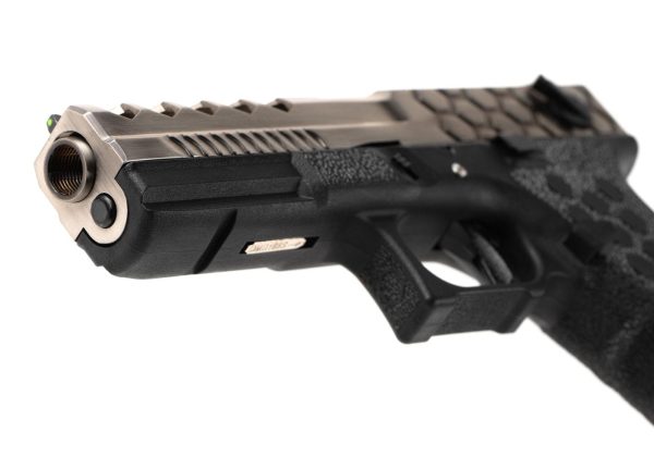 AW Custom VX0200 Hex Cut Full Metal GBB Silver