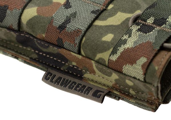 Clawgear 5.56mm Open Double Mag Pouch Core Flecktarn