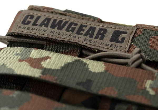 Clawgear 5.56mm Open Double Mag Pouch Core Flecktarn