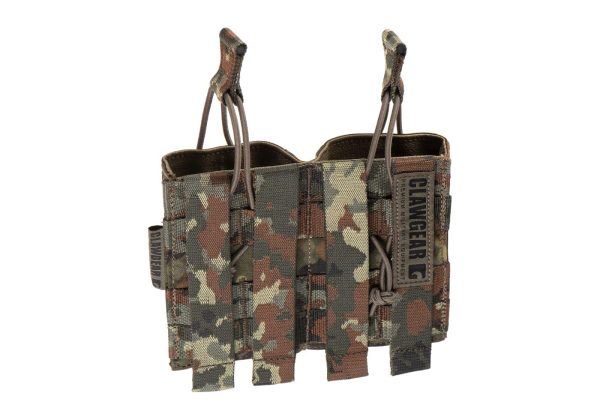 Clawgear 5.56mm Open Double Mag Pouch Core Flecktarn