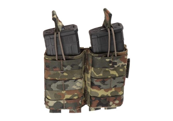 Clawgear 5.56mm Open Double Mag Pouch Core Flecktarn