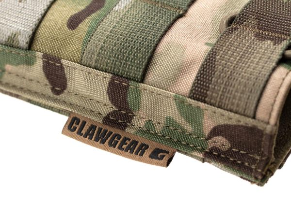 Clawgear 5.56mm Open Double Mag Pouch Core Multicam