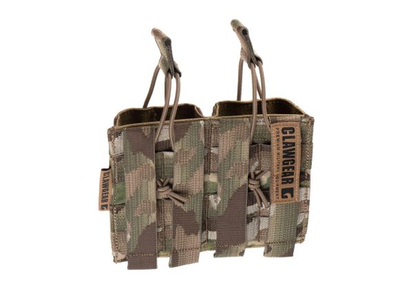 Clawgear 5.56mm Open Double Mag Pouch Core Multicam