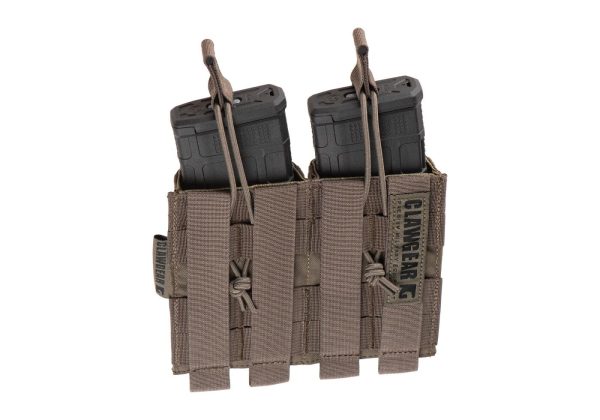 Clawgear 5.56mm Open Double Mag Pouch Core RAL7013