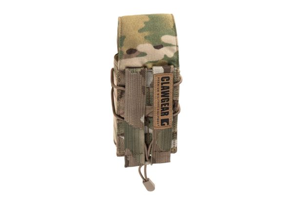 Clawgear 5.56mm Single Mag Stack Flap Pouch Core Multicam
