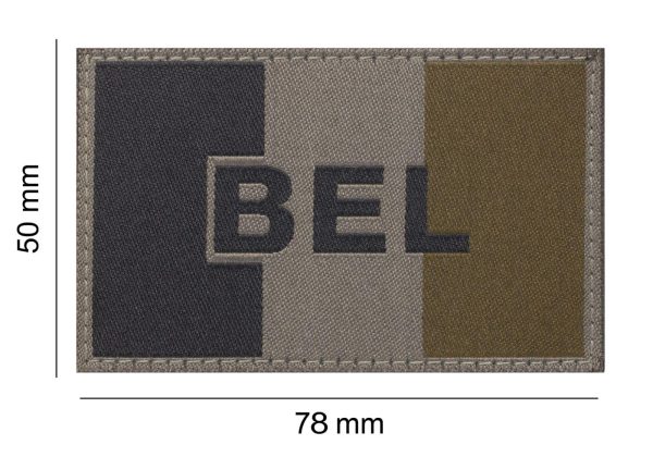 Clawgear Belgium Flag Patch RAL7013