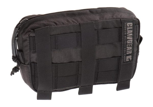 Clawgear Medium Horizontal Utility Pouch Zipped Core Black