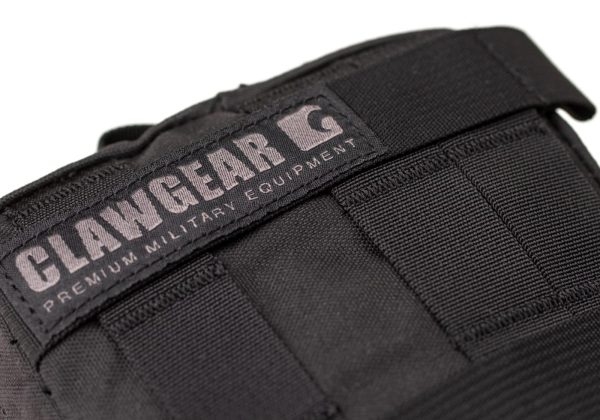 Clawgear Medium Horizontal Utility Pouch Zipped Core Black