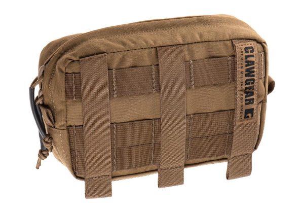 Clawgear Medium Horizontal Utility Pouch Zipped Core Coyote