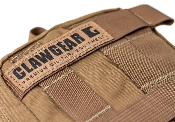 Clawgear Medium Horizontal Utility Pouch Zipped Core Coyote