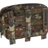 Clawgear Medium Horizontal Utility Pouch Zipped Core Flecktarn
