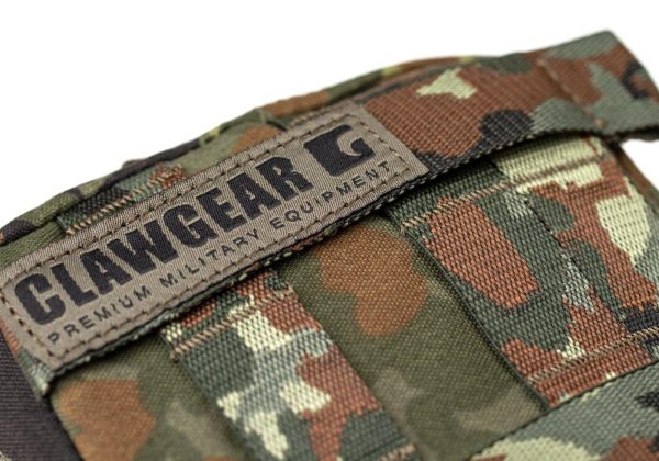 Clawgear Medium Horizontal Utility Pouch Zipped Core Flecktarn