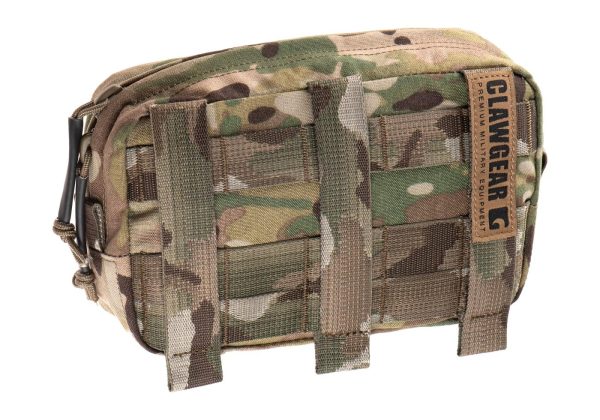 Clawgear Medium Horizontal Utility Pouch Zipped Core Multicam