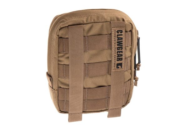 Clawgear Medium Vertical Utility Pouch Zipped Core Coyote