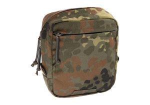 Clawgear Medium Vertical Utility Pouch Zipped Core Flecktarn