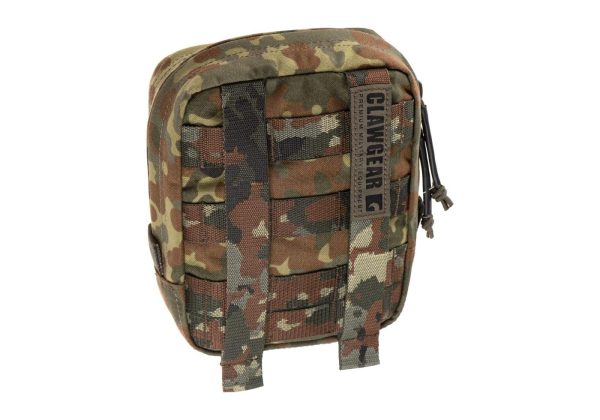 Clawgear Medium Vertical Utility Pouch Zipped Core Flecktarn