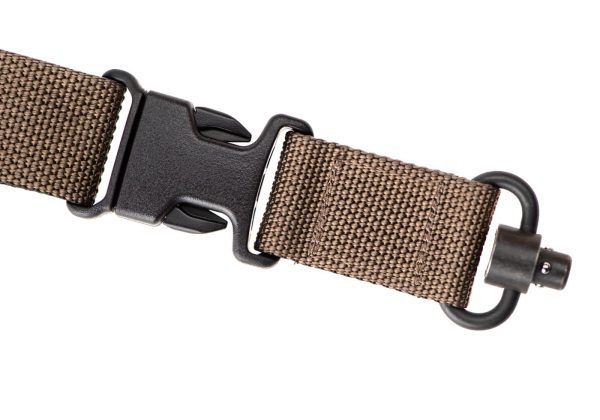 Clawgear Sniper Rifle Sling Padded QD Swivel Coyote