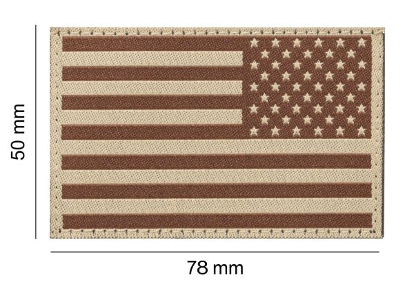 Clawgear USA Reversed Flag Patch Desert
