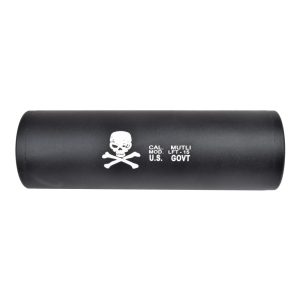 CYMA SILENZIATORE CORTO IN ALLUMINIO 110mm x 35mm TIPO F NERO (HY-190F)