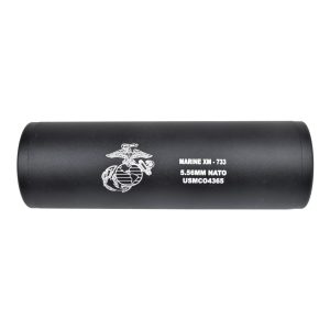 CYMA SILENZIATORE CORTO IN ALLUMINIO 110mm x 35mm TIPO R NERO (HY-190R)