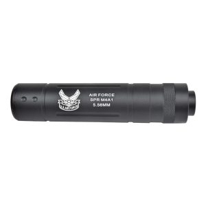 CYMA SILENZIATORE IN ALLUMINIO 145mm x 30mm TIPO B NERO (HY-147B)