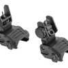 DLG Tactical Low Profile Folding Sight Set Black