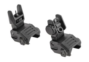 DLG Tactical Low Profile Folding Sight Set Black