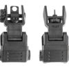 DLG Tactical Low Profile Folding Sight Set Black