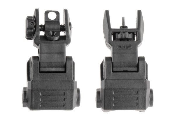 DLG Tactical Low Profile Folding Sight Set Black