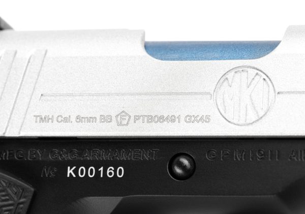 GX45 Mk.I Metal Version GBB Silver
