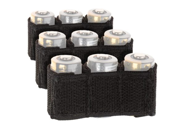 Invader Gear Battery Strap CR123 3-pack Black