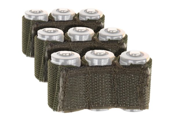 Invader Gear Battery Strap CR123 3-pack OD