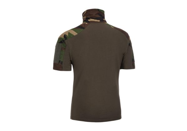 Invader Gear Combat Shirt Short Sleeve Woodland L