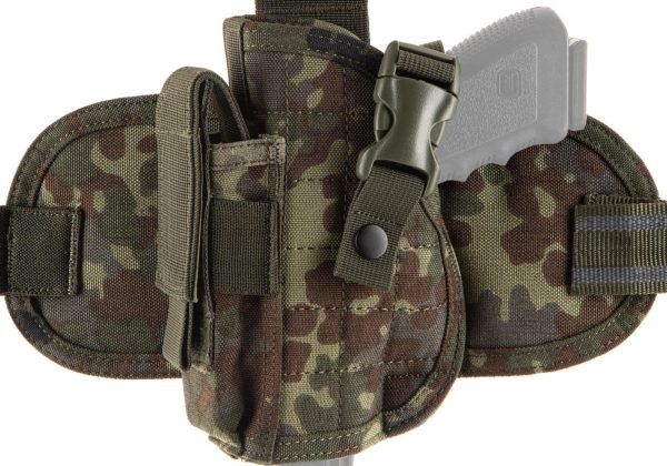 Invader Gear Dropleg Holster Left Flecktarn