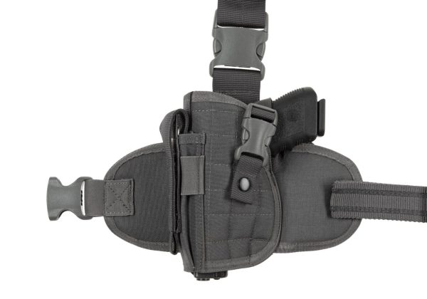 Invader Gear Dropleg Holster Left Wolf Grey