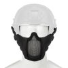 Invader Gear Mk.II Steel Half Face Mask FAST Version Black